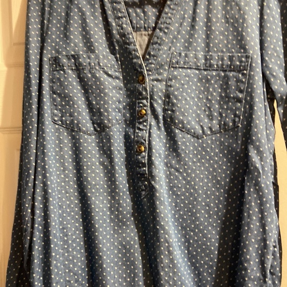 Polka Dot Chambray - Picture 3 of 5